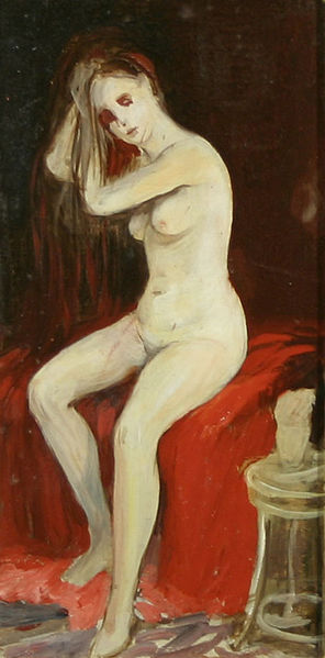 George Benjamin Luks Seated Nude